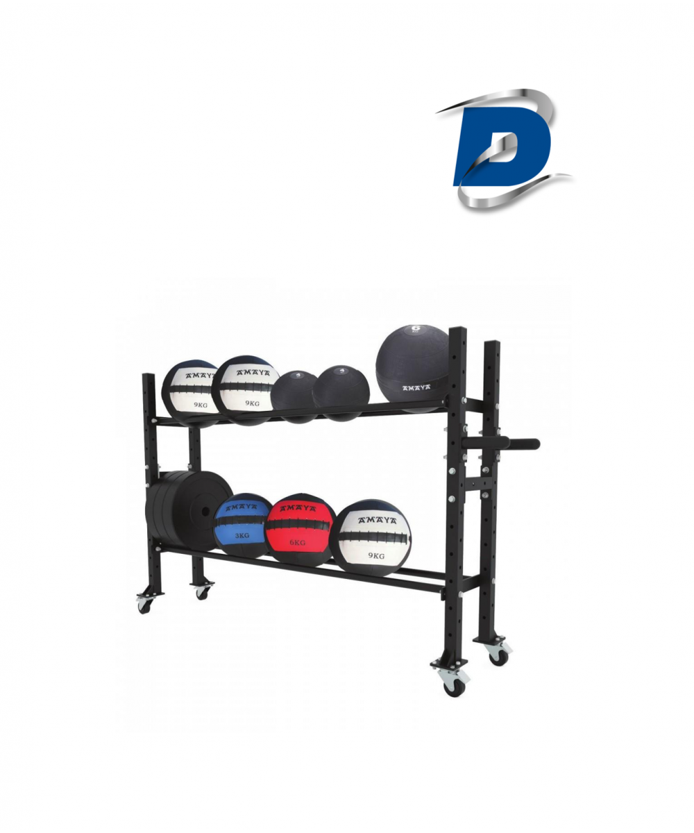 CHARIOT POUR WALL BALL ET DISQUES - CROSS TRAINING RACK