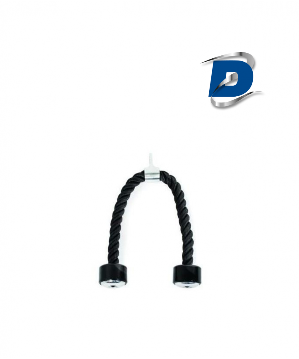 CORDE AVEC ANNEAU TIRAGE TRICEPS - DOUBLE GRIP CYLINDRIQUE CORDE AVEC ANNEAU TIRAGE TRICEPS - DOUBLE GRIP CYLINDRIQUE