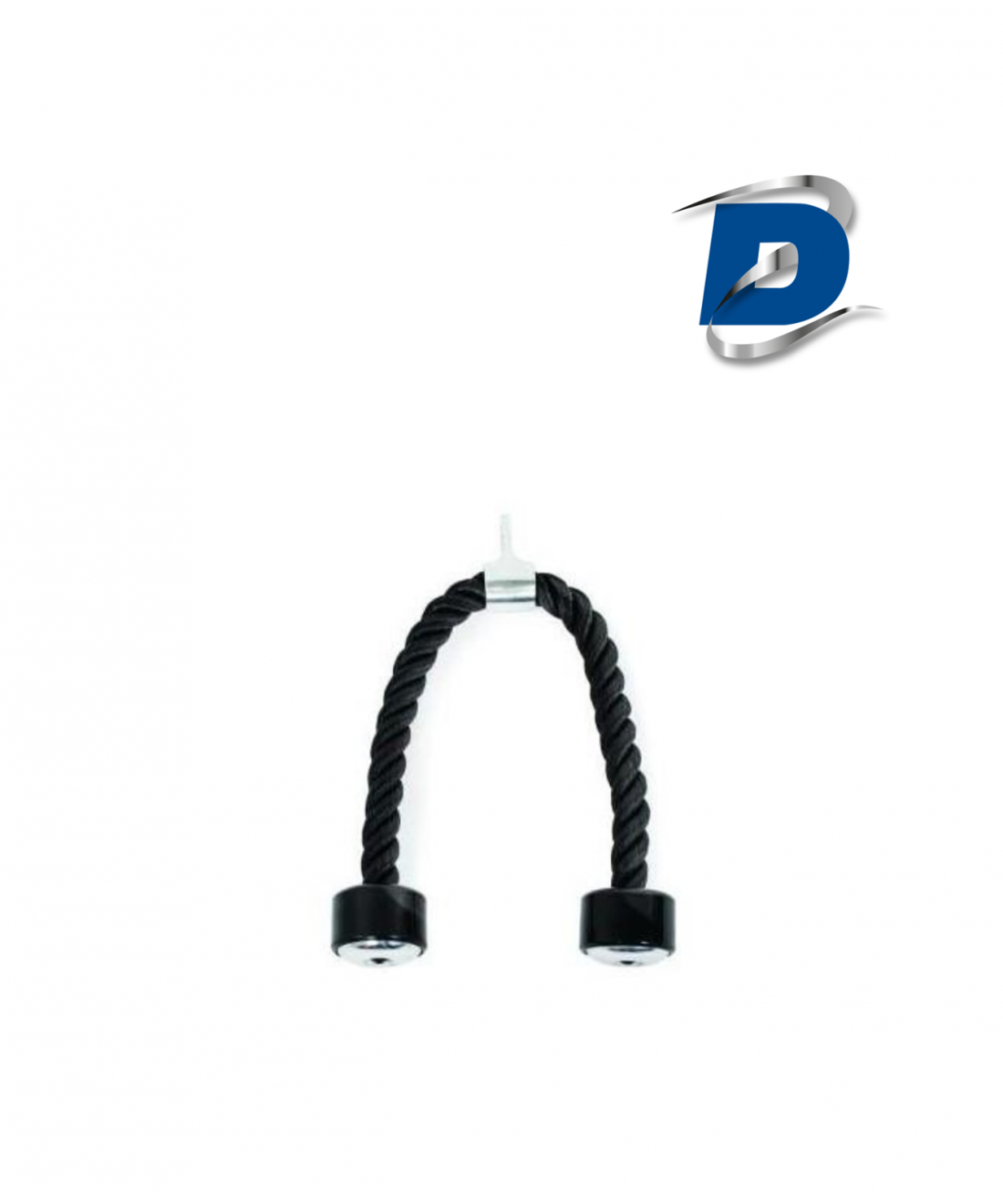 Corde à Triceps 66cm Avec Embouts Caoutchouc - Poignée Pour Machine à Câble (Occasion)