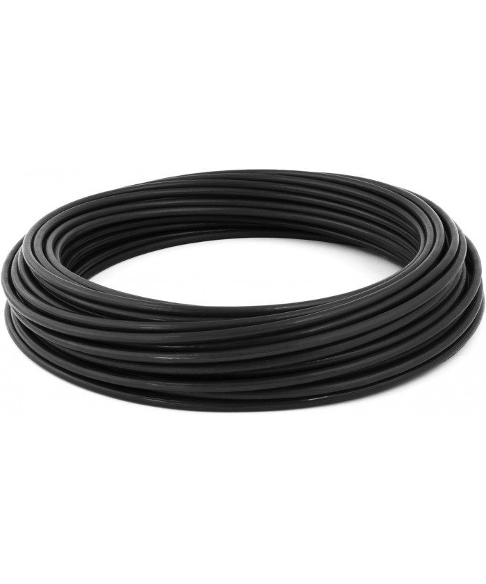 Câble galva 7X19 enrobé PVC noir 3 mm gainé fini 5 mm