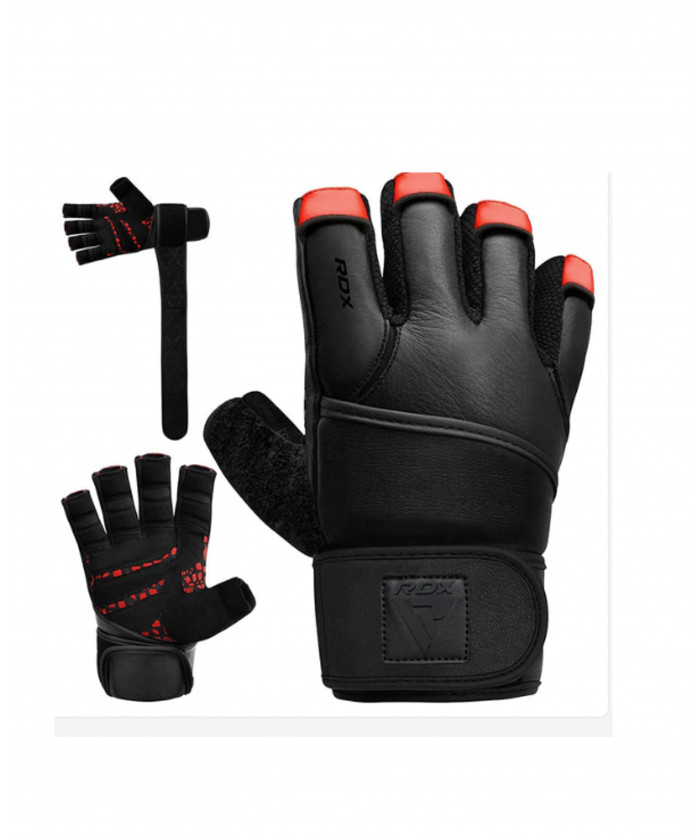 GANTS DE MUSCULATION CUIR RDX
