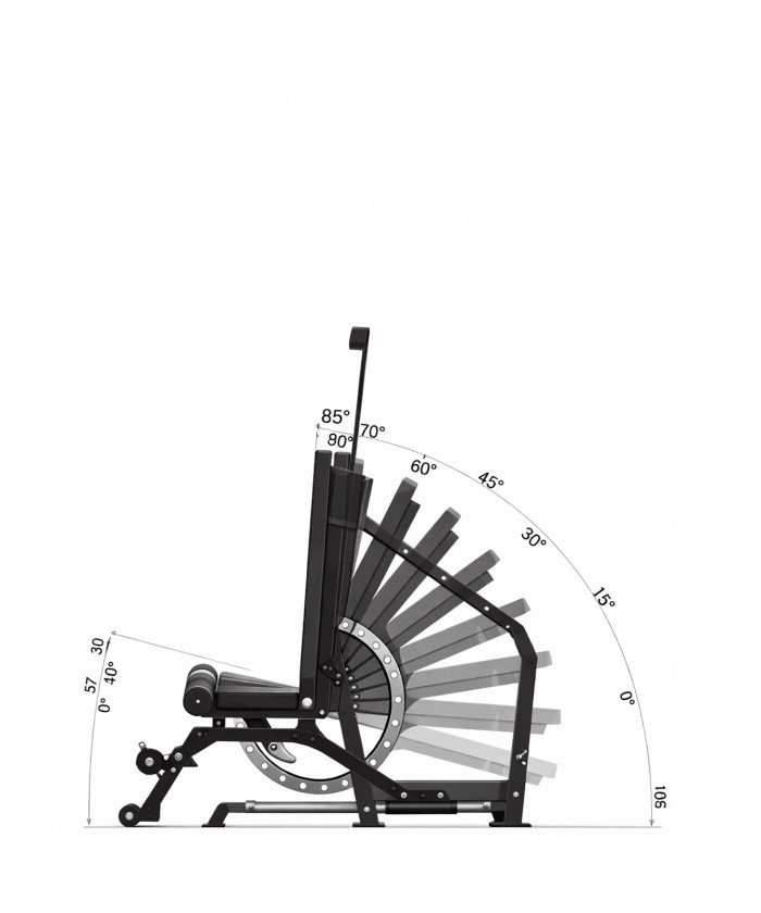 BANC DEVELOPPE COUCHE AJUSTABLE DISPORTEX PRO