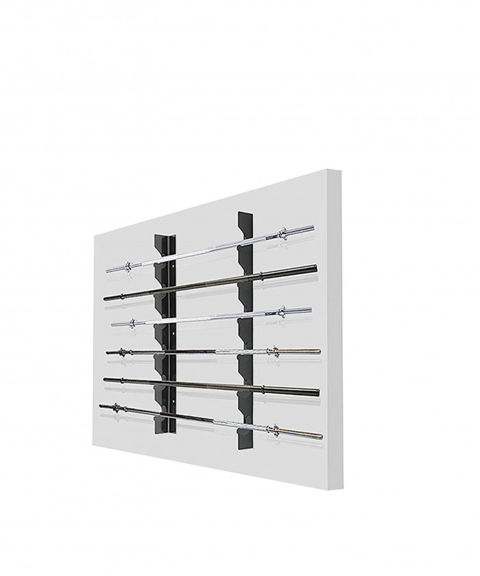 RANGEMENT MURAL POUR 9 BARRES HALTEROPHILIE