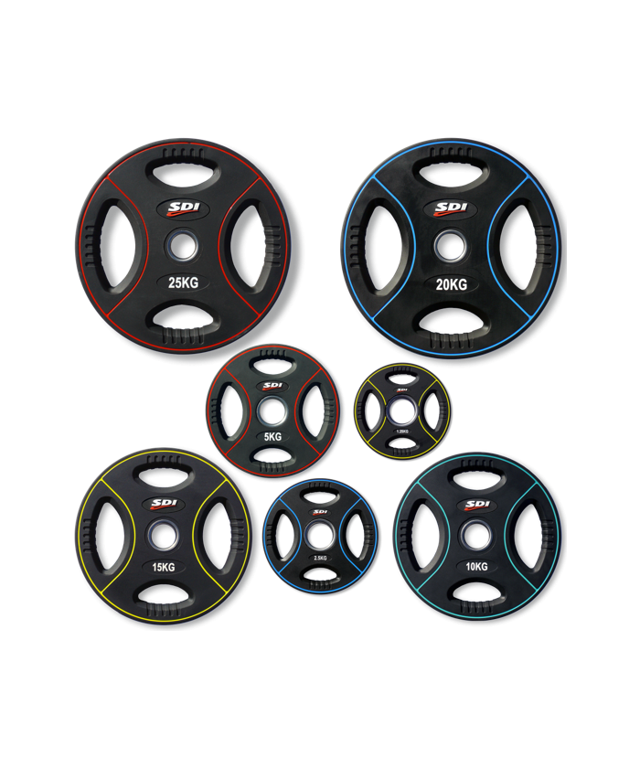 DISQUE AVEC POIGNEES EN TPU NOIR USAGE INTENSIF DISPORTEX