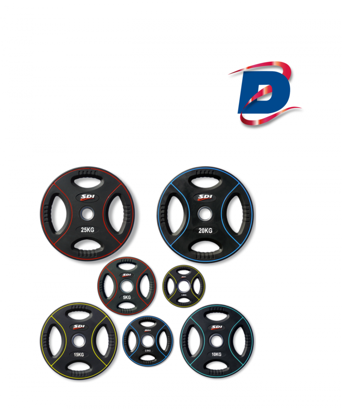 DISQUE AVEC POIGNEES EN TPU NOIR USAGE INTENSIF DISPORTEX