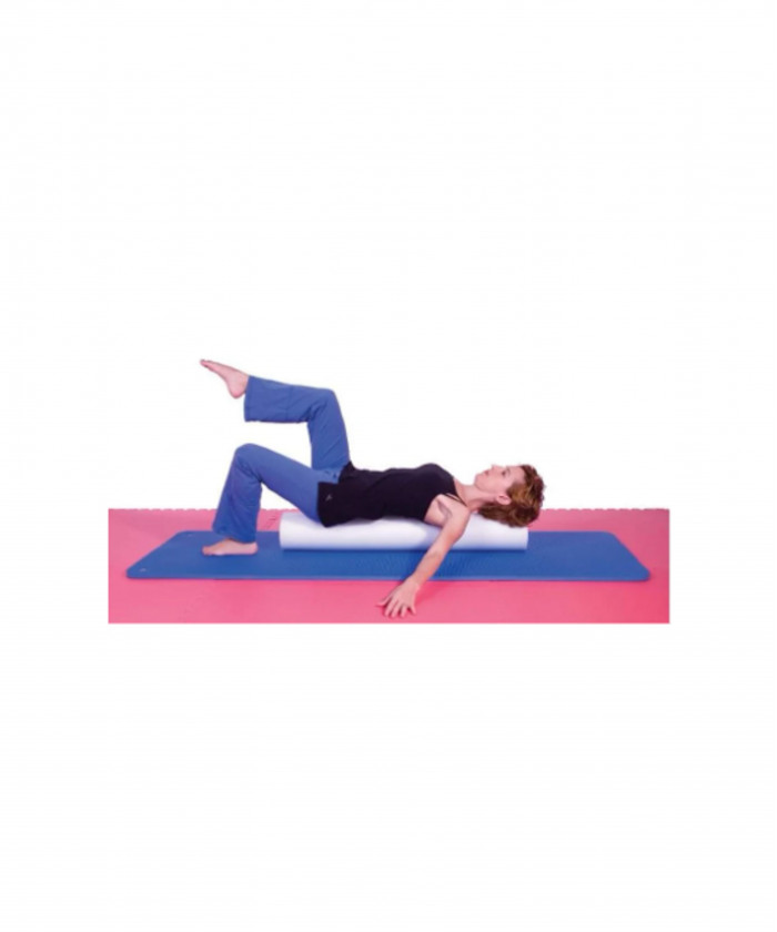 BLACK PILATES ROLLER - GROOVED
