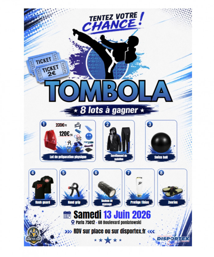 TICKET TOMBOLA GOKYO CUP - 13-06-26