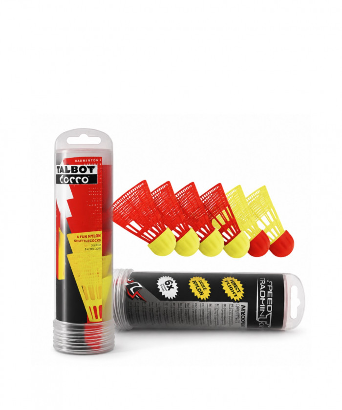 VOLANTS DE SPEEDMINTON - TUBE DE 6
