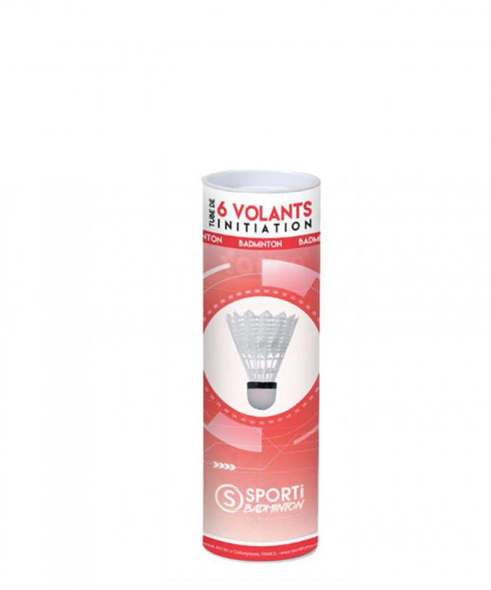 VOLANTS DE BADMINTON JUPE NYLON/BASE MOUSSE (PAR 6)