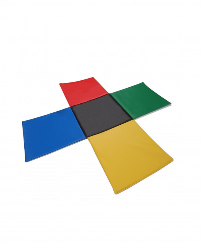 TAPIS EN CROIX FACE COULEUR