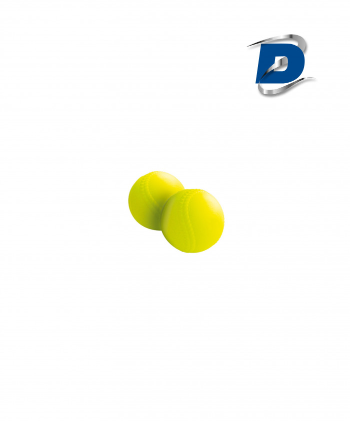 BALLE BASEBALL MOUSSE JAUNE Ø9CM