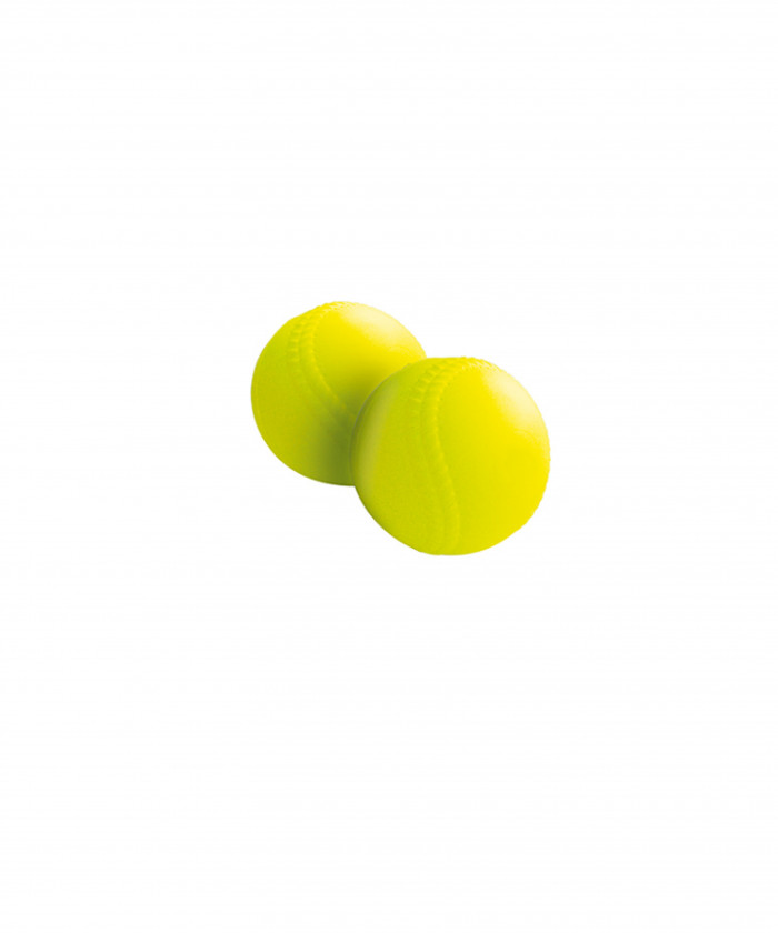 BALLE BASEBALL MOUSSE JAUNE Ø9CM