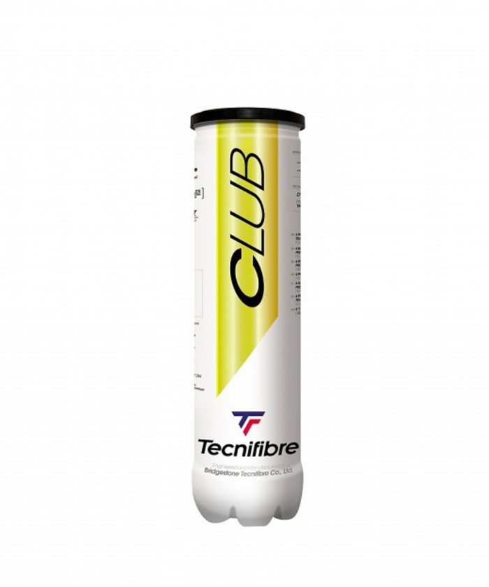 BALLES DE TENNIS PREMIUM TECNIFIBRE CLUB - TUBE DE 4