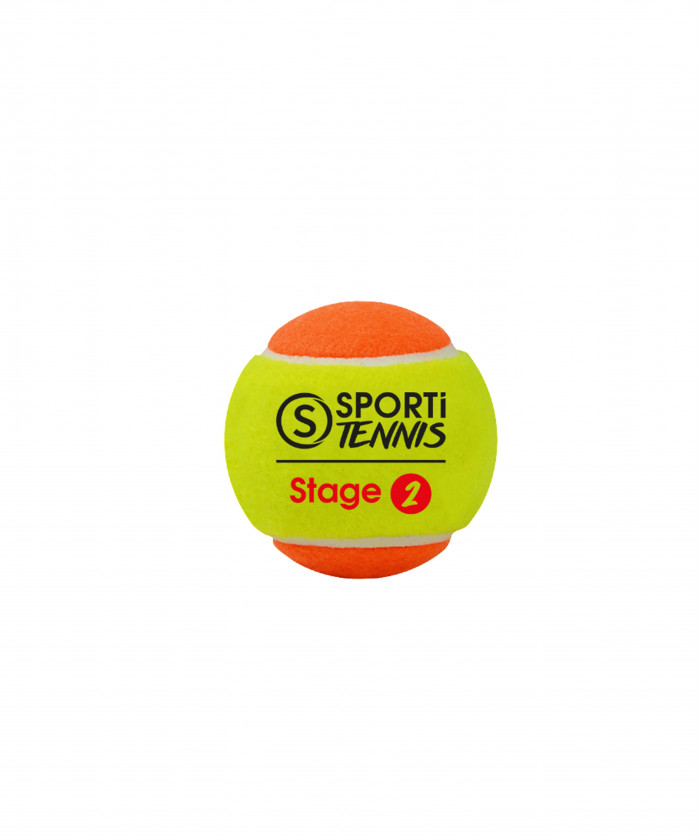 BALLES DE TENNIS STAGE 2 (7-11 ANS) - LOT DE 6