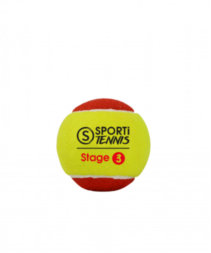 BALLES DE TENNIS STAGE 3 (6-9 ANS) - LOT DE 3