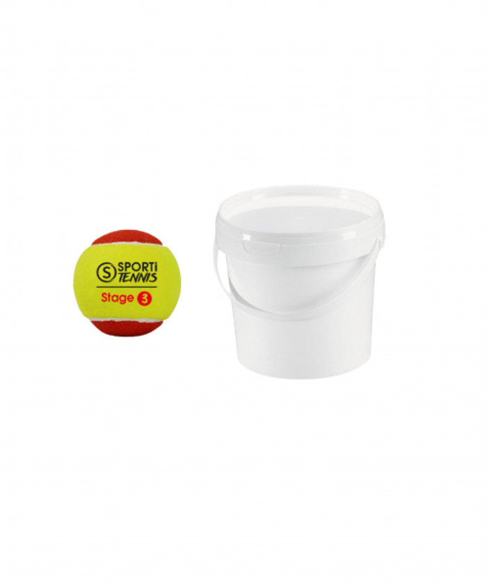 BALLES DE TENNIS STAGE 3 (6-9 ANS) - LOT DE 30