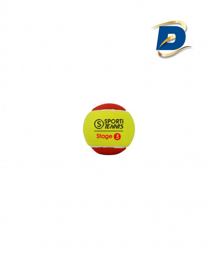 BALLES DE TENNIS STAGE 3 (6-9 ANS) - LOT DE 60