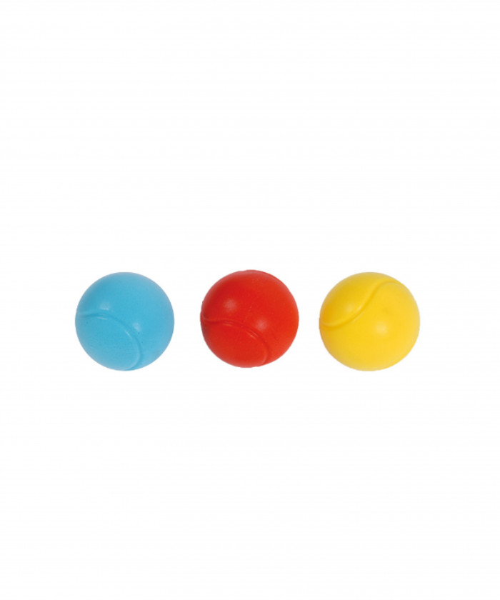BALLES MOUSSE MINI TENNIS 90 MM (LOT DE 3)