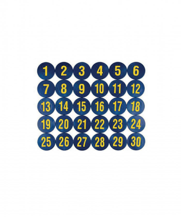 SET DE MARQUAGE 30 PIECES "NUMÉROTÉES"
