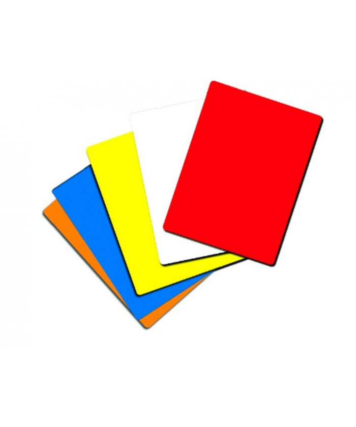 CARTON D'ARBITRE 7,7x11,2 CM - BLANC