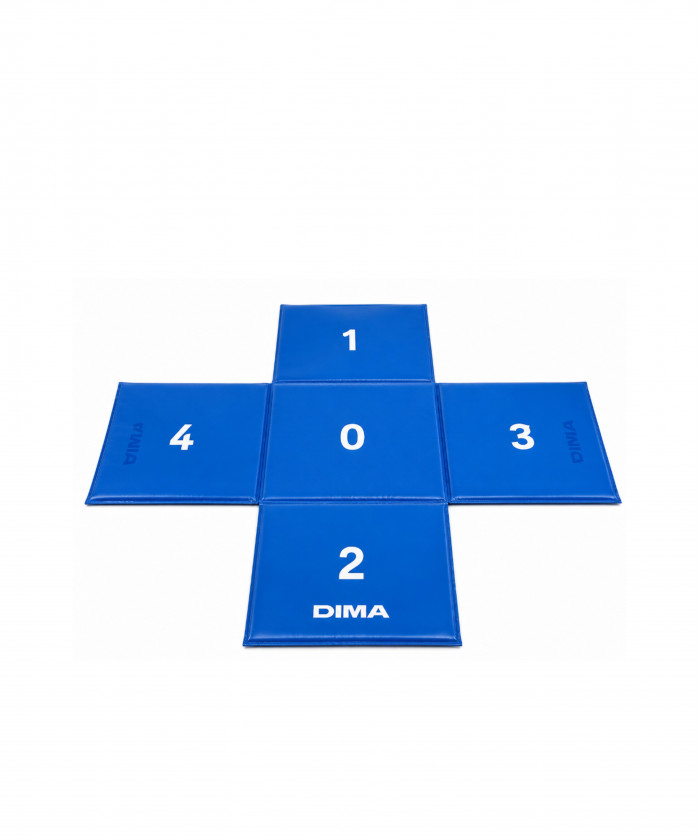 TAPIS EN CROIX FACE NUMEROTEE - 150 X 150 X 1.5 CM
