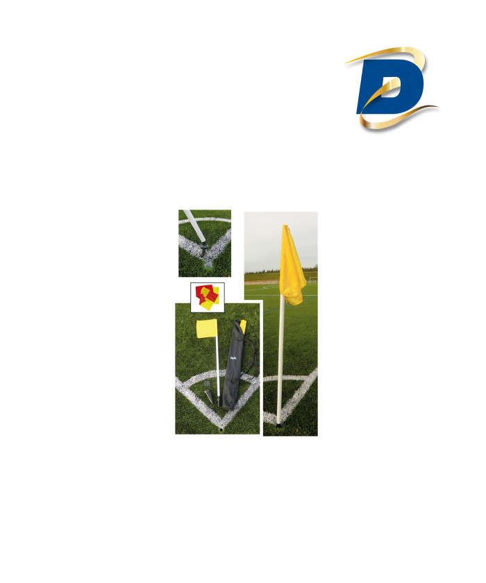 POTEAUX CORNER "LIGUE"- MANCHONS FLEXIBLES ET FANION (JEU DE 4)