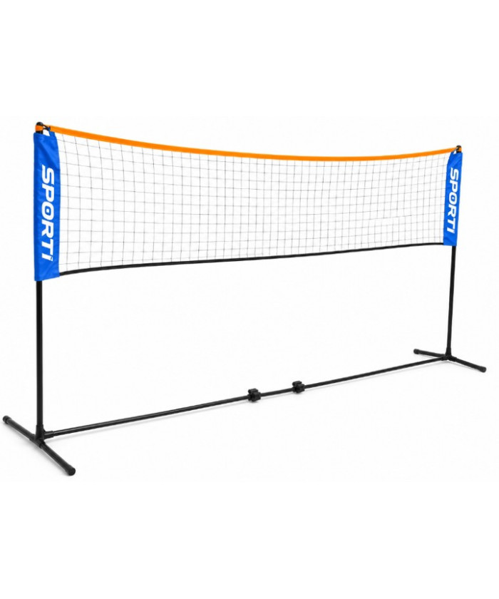 KIT BADMINTON PLIABLE AVEC FILET ET SAC DE TRANSPORT