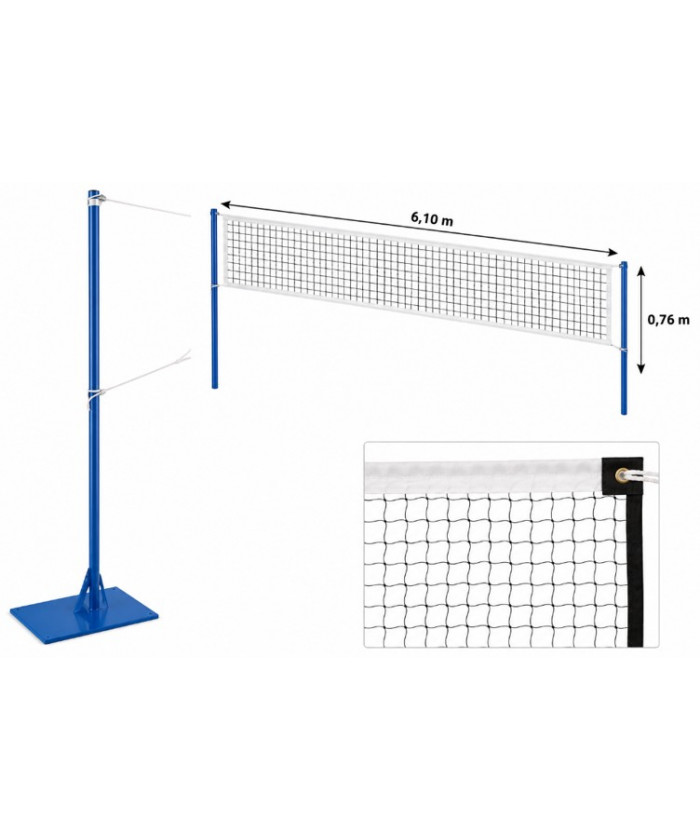 KIT BADMINTON LOISIR (POTEAUX + FILET)