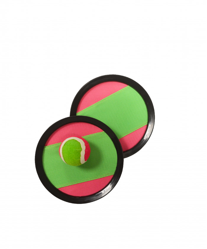 JEU DE CATCHER BALL (2 ASSIETTES VELCRO + 1 BALLE)