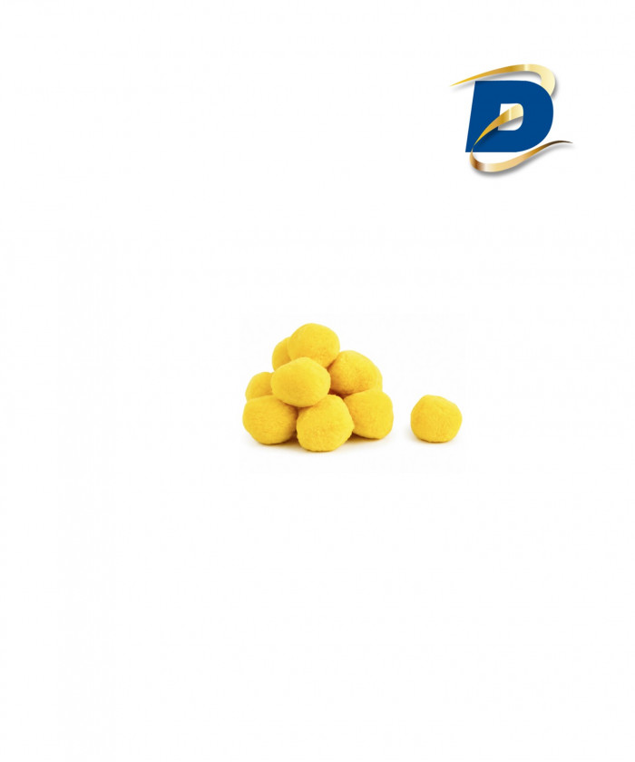 LOT DE 12 BALLES DE COTON FLUFFBALLS Ø 7 CM