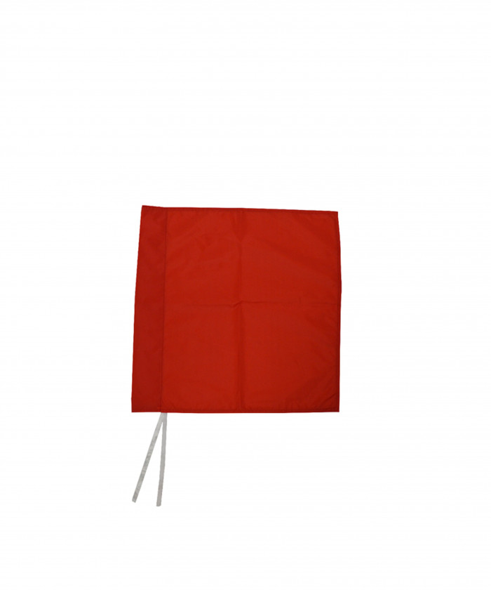 FANION ROUGE 45X45CM POUR POTEAU DE CORNER Ø32MM