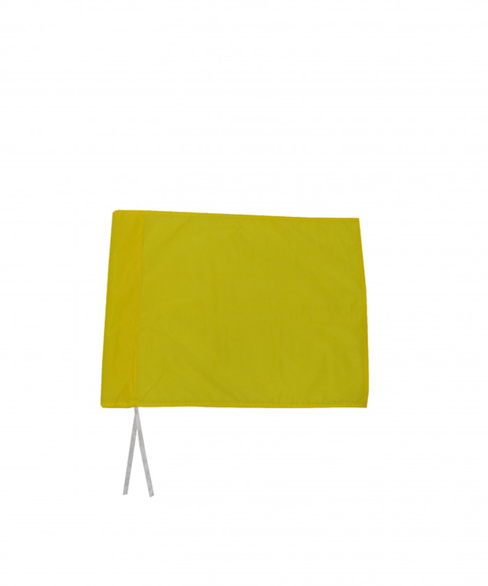 FANION JAUNE 45X45CM POUR POTEAU DE CORNER Ø32MM
