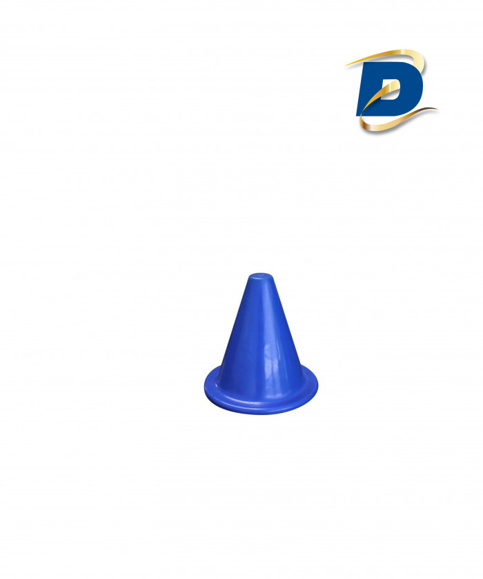 CONES SOUPLES PVC 20 CM BASE RONDE - COLORIS BLEU (LOT DE 10)