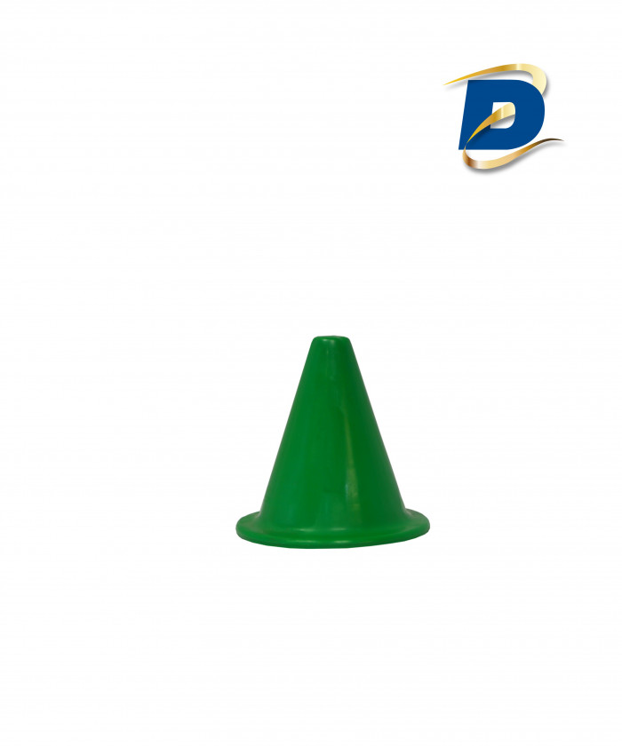 CONES SOUPLES PVC 20 CM BASE RONDE - COLORIS VERT (LOT DE 10)
