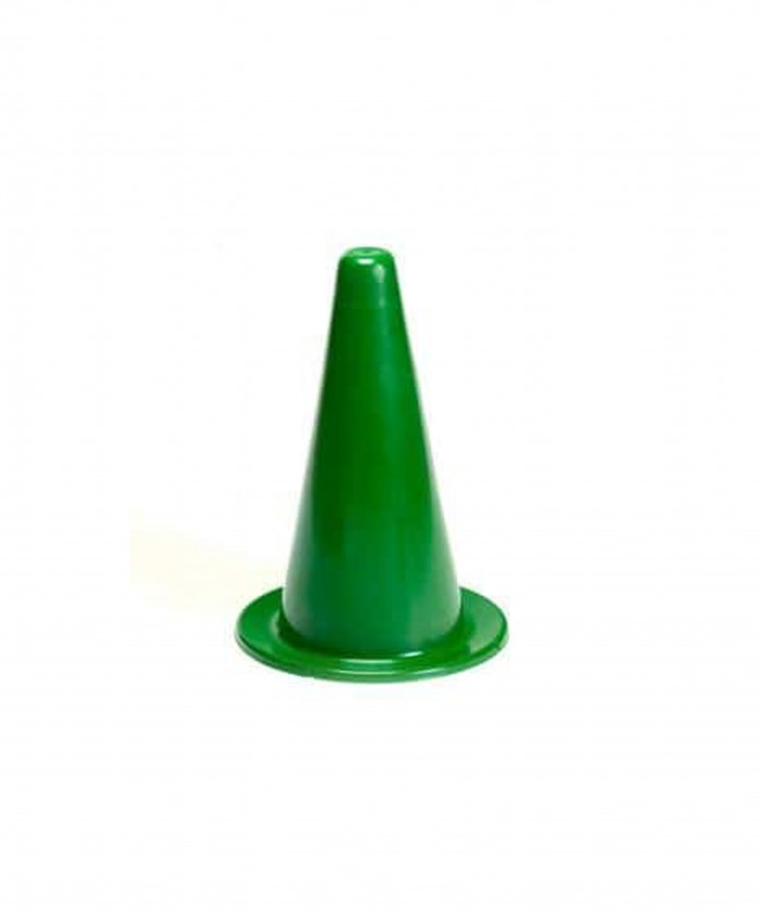 CONE SOUPLE PVC 35 CM BASE RONDE - COLORIS VERT