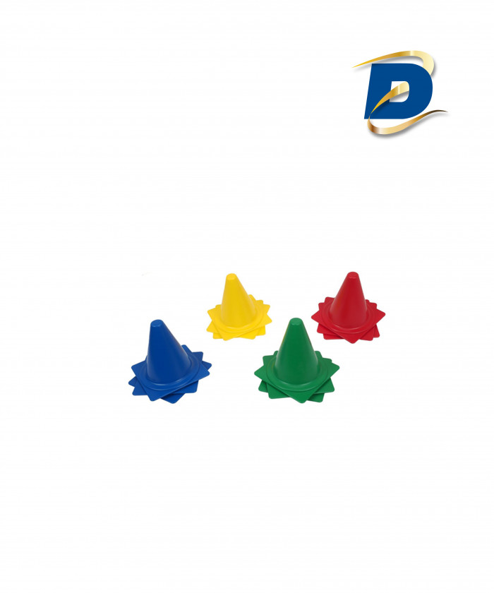 CONE DE DELIMITATION 18 CM - JAUNE (LOT DE 2)
