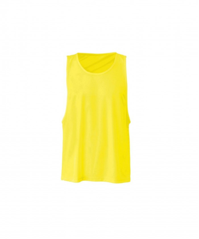 CHASUBLE POLYESTER EXTENSIBLE-TAILLE ADULTE- JAUNE FLUO