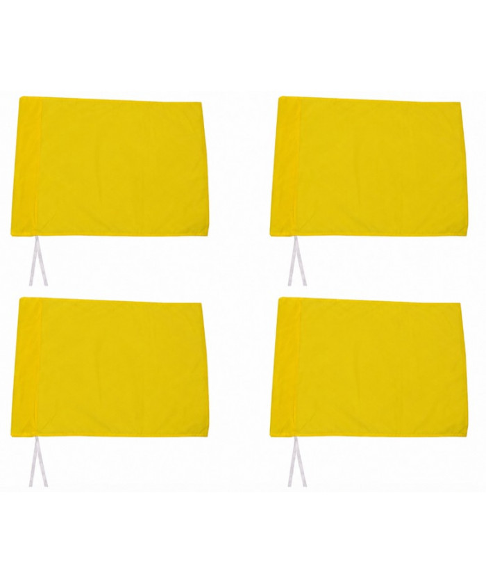 4 FANIONS JAUNE 45X45CM