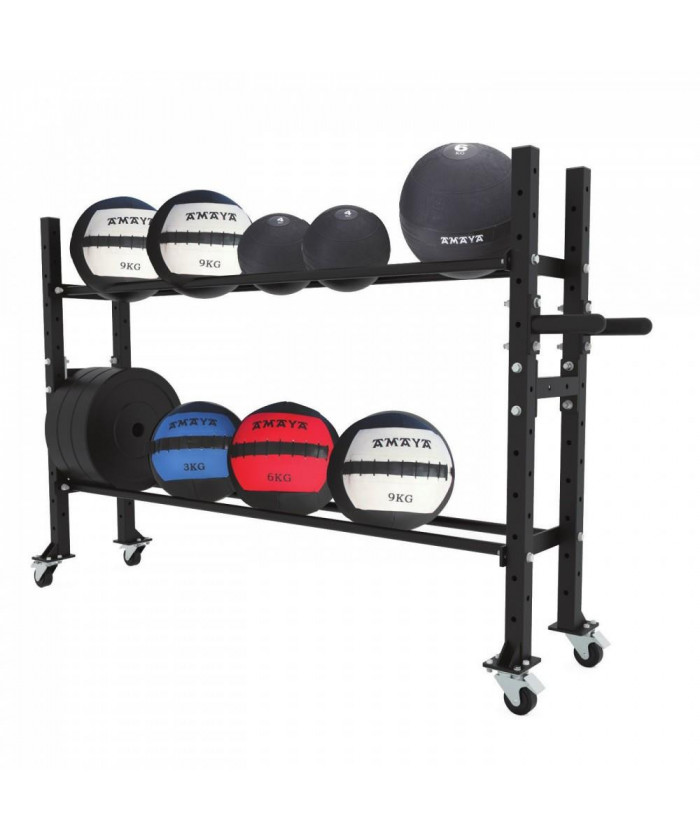 CHARIOT POUR WALL BALL ET DISQUES - CROSS TRAINING RACK