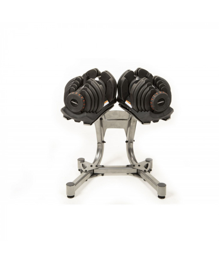 SET HALTERES REGLABLES AVEC RACK INCLUS