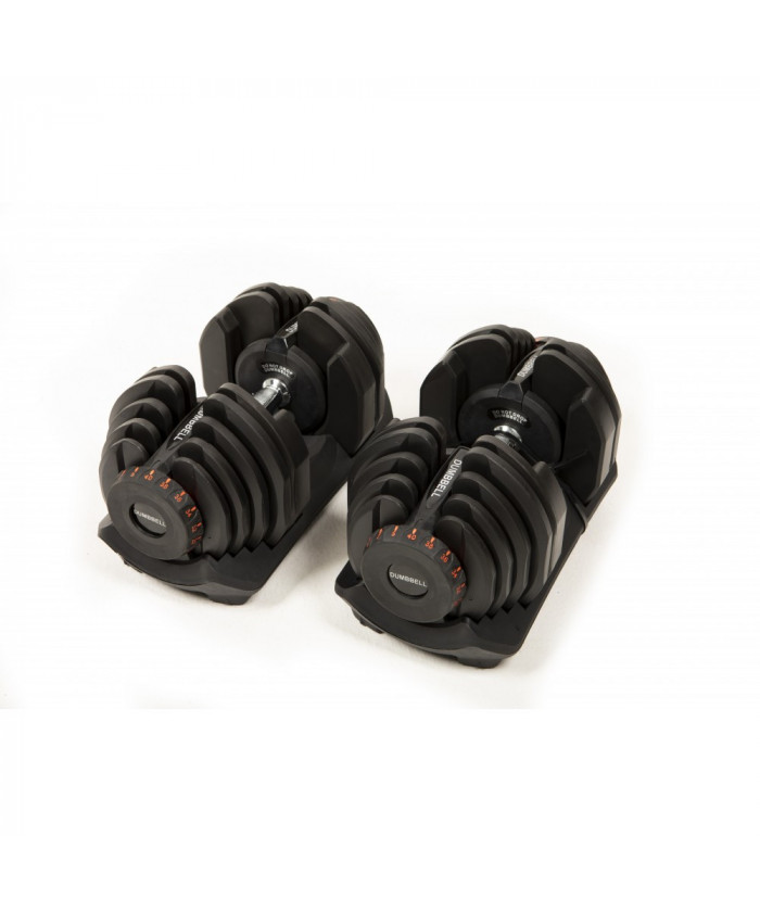 SET HALTERES REGLABLES AVEC RACK INCLUS