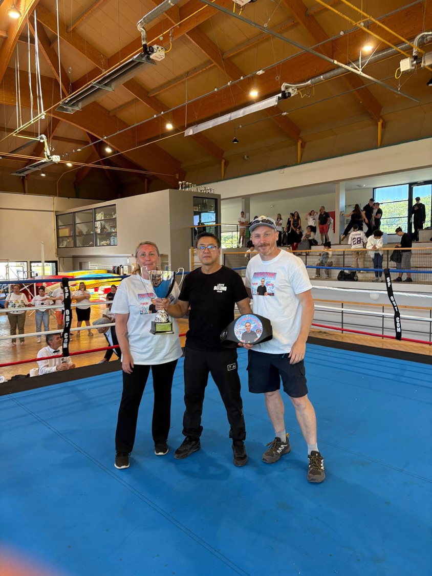 Parents de Tigrane avec la ceinture
