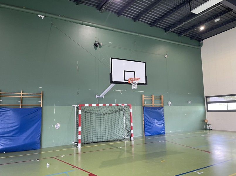 Chantier référence : Remise en conformité des équipements de basket au gymnase François Truffaut d'Asnières-sur-Seine